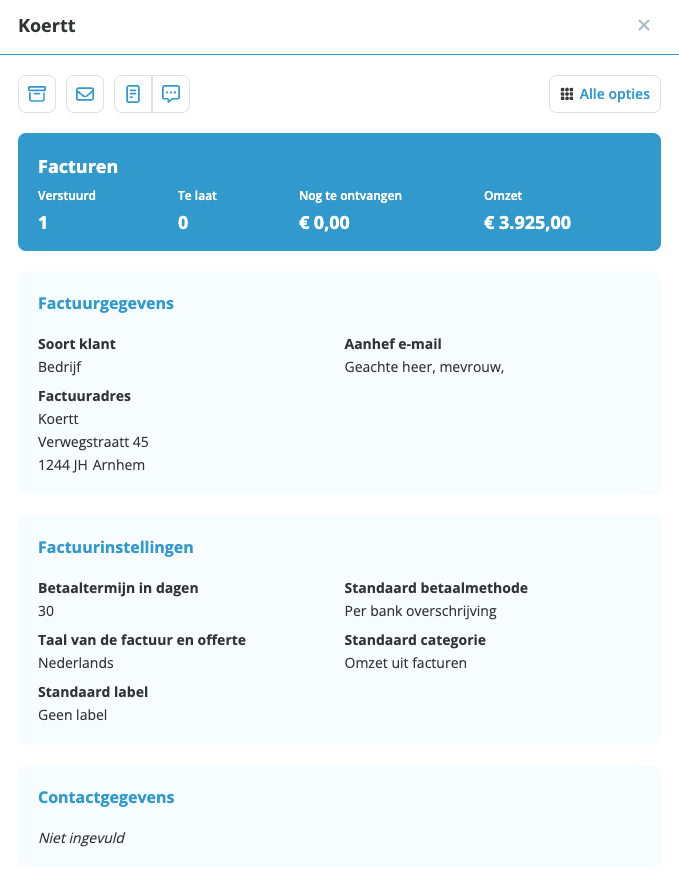 Lijst met klanten